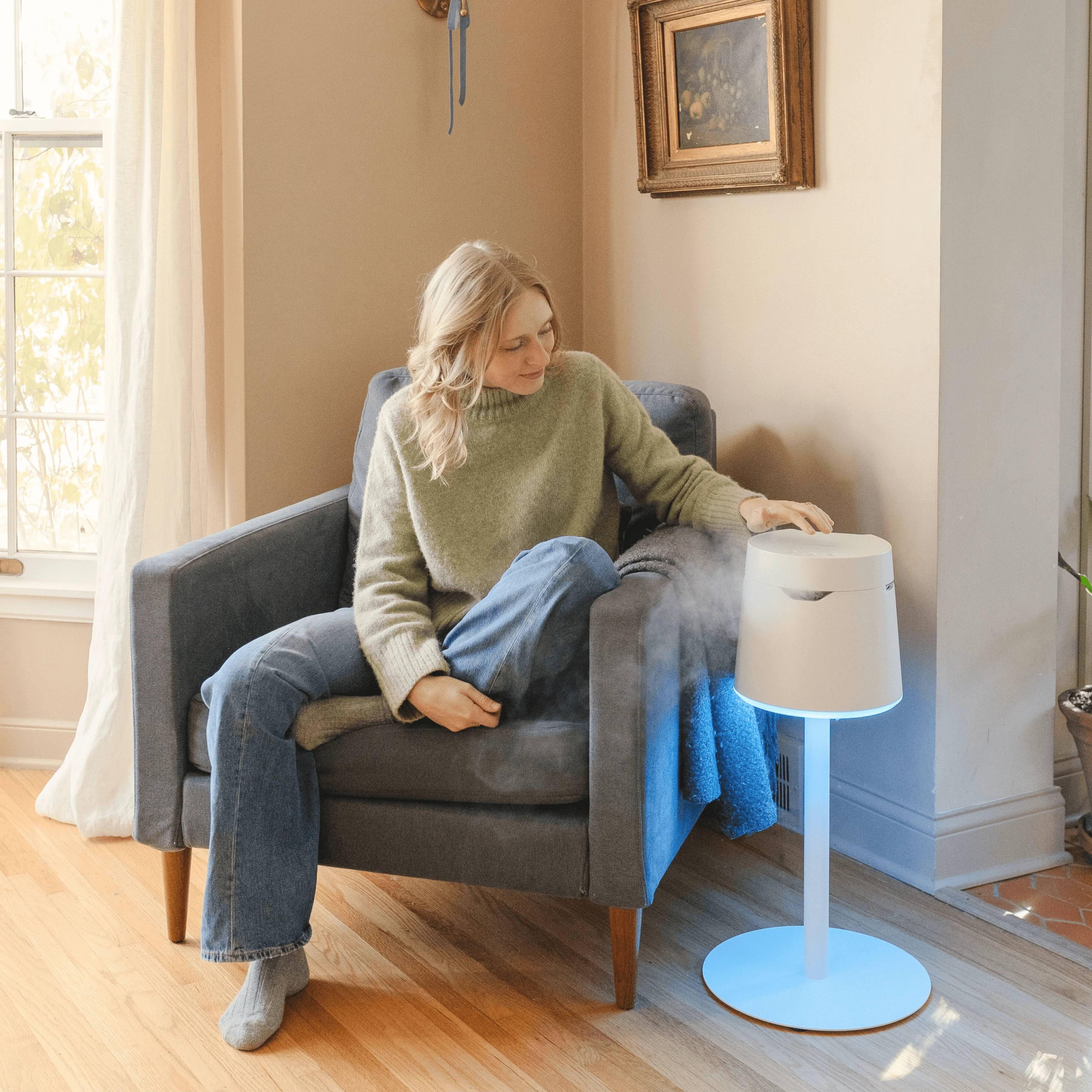 Carepod One Plus with Stand - Stainless Steel Humidifier with Mood Light - Image 8